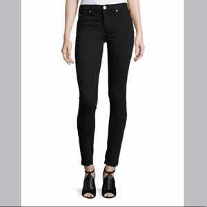 NEW True Religion Halle Mid Rise Black Super Skinny Jeans